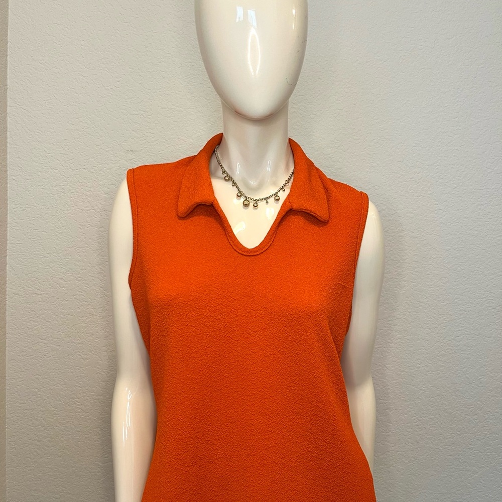 Orange Sleeveless Top